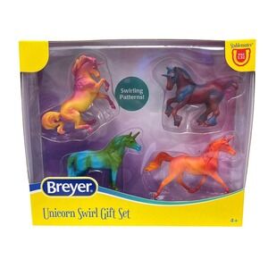 Breyer NEW * Unicorn Swirl Set Stablemates 1:32 Model Horse 6192 4 Unicorns 505